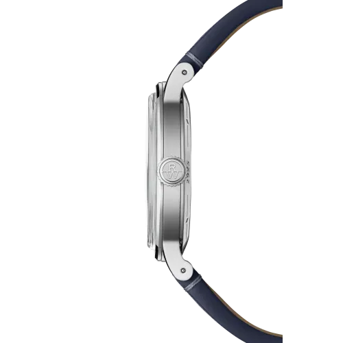 MONTRE RAYMOND WEIL MILLESIME SMALL SECONDS 35 MM, CADRAN BLEU BRACELET CUIR BLEU