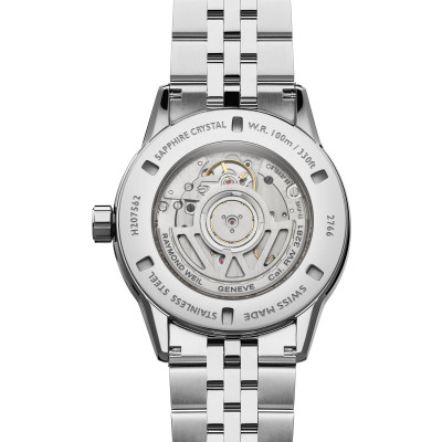 MONTRE RAYMOND WEIL FREELANCER COMPLETE CALENDAR, CADRAN BLEU, BRACELET MÉTAL