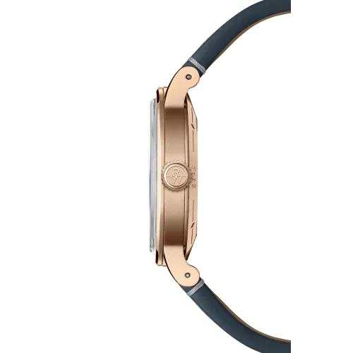 Photo montrant l'intégralité de la montre Montre Raymond Weil Millesime Moonphase, Cadran Argenté, Bracelet Cuir Bleu Marine