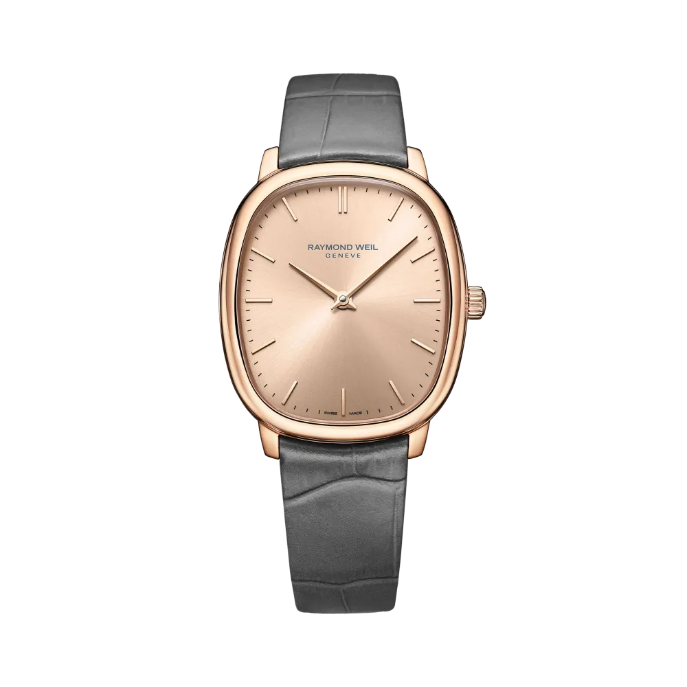 Photo montrant l'intégralité de la montre Montre Raymond Weil Toccata Heritage, Cadran Cuivré, Bracelet Gris