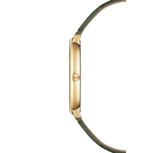 MONTRE RAYMOND WEIL TOCCATA HERITAGE, CADRAN ARGENT VIEILLI, BRACELET CUIR VERT