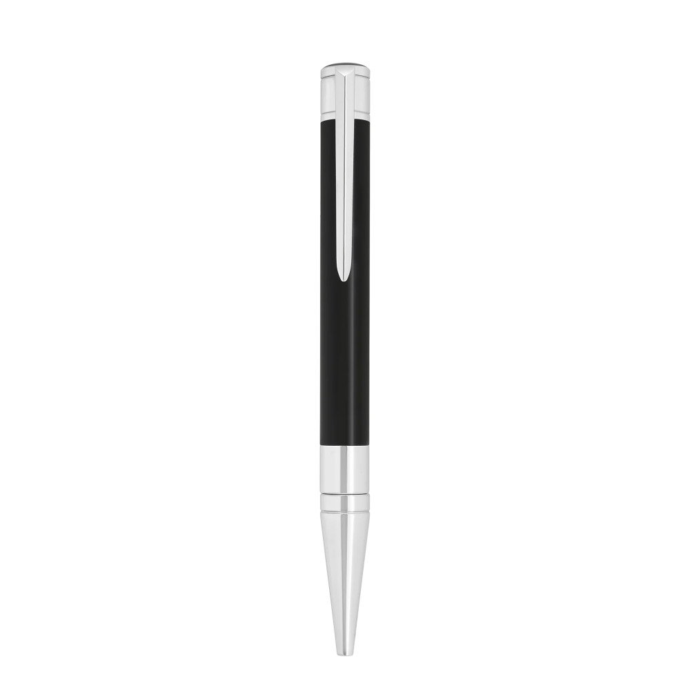 Photo montrant l'intégralité du Stylo Stylo ST Dupont Bille Initial Noir Chrome