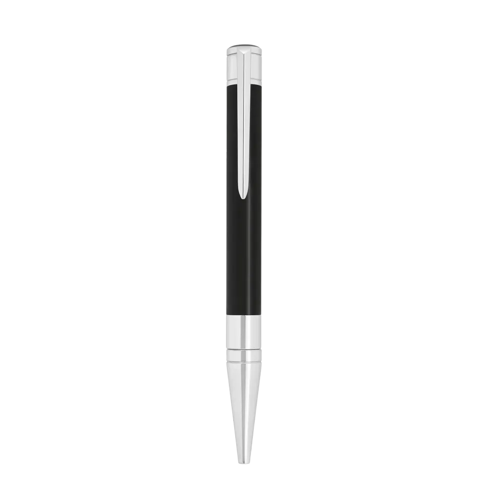 Photo montrant l'intégralité du Stylo Stylo ST Dupont Bille Initial Noir Chrome