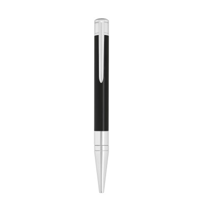Photo montrant l'intégralité du Stylo Stylo ST Dupont Bille Initial Noir Chrome