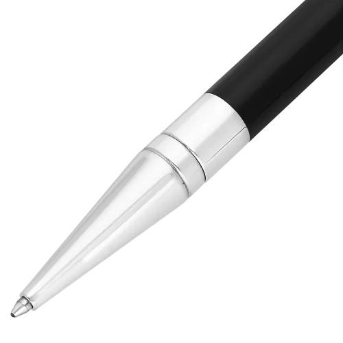 Photo montrant l'intégralité du Stylo Stylo ST Dupont Bille Initial Noir Chrome