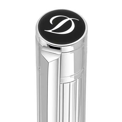 Vue du clip du Stylo Stylo ST Dupont Bille D‑Initial Noir