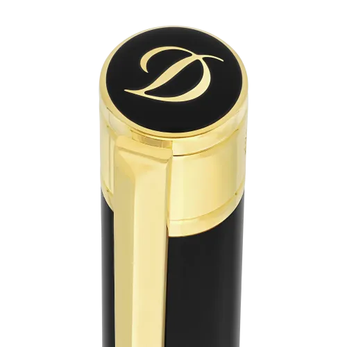 Photo montrant l'intégralité du Stylo Stylo S.T. Dupont Bille D‑Initial Doré