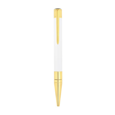 Photo montrant l'intégralité du Stylo Stylo S.T. Dupont Bille D‑Initial Blanc