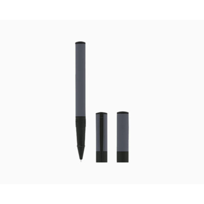 Image capturant l’ensemble du stylo S.T. Dupont Roller D‑Initial graphite et noir mat