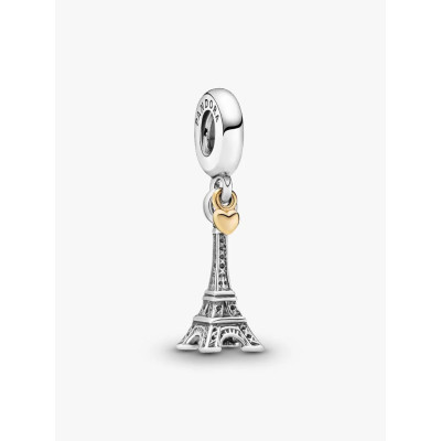 Image montrant la totalité de la Pandora Charm Pendant Tour Eiffel Paris & Cœur