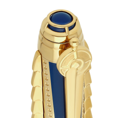 Vue du clip du Stylo S.T. Dupont Set Instrument d'Écriture 20'000 Lieues sous les Mers Bleu Gulf Stream