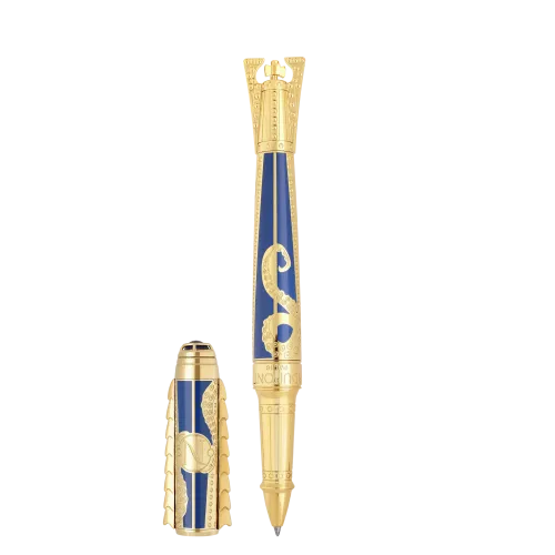 Photo montrant l'intégralité du Stylo S.T. Dupont Set Instrument d'Écriture 20'000 Lieues sous les Mers Bleu Gulf Stream