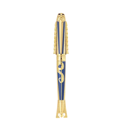 Photo montrant l'intégralité du Stylo S.T. Dupont Set Instrument d'Écriture 20'000 Lieues sous les Mers Bleu Gulf Stream