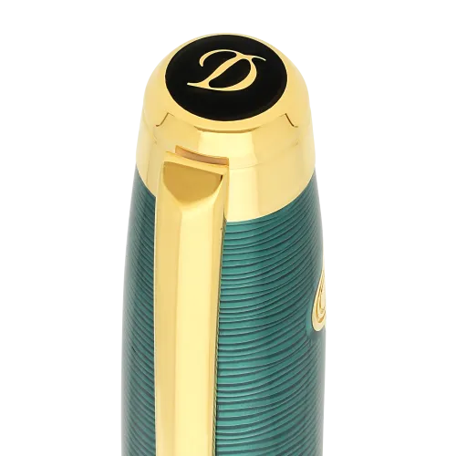 Photo montrant l'intégralité du Stylo S.T. Dupont Line D Eternity Roller Large 20'000 Lieues sous les Mers Vert Pacific