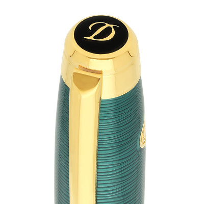 Vue du clip du Stylo S.T. Dupont Line D Eternity Roller Large 20'000 Lieues sous les Mers Vert Pacific