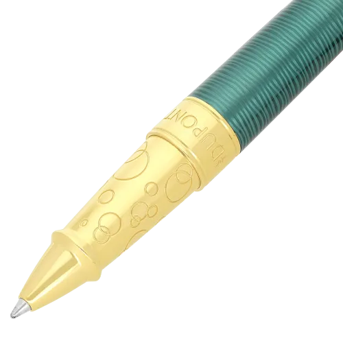 Photo montrant l'intégralité du Stylo S.T. Dupont Line D Eternity Roller Large 20'000 Lieues sous les Mers Vert Pacific