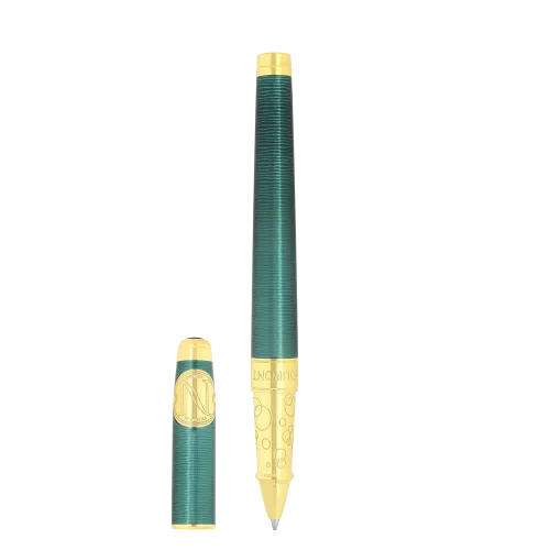Photo montrant l'intégralité du Stylo S.T. Dupont Line D Eternity Roller Large 20'000 Lieues sous les Mers Vert Pacific