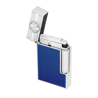 S.T. DUPONT LIGNE 2 BRIQUET LAQUÉ 20 000 LIEUES SOUS LES MERS BLEU GULF STREAM