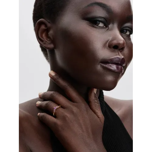 Image montrant la totalité de la Pandora Bague Disney La Reine Des Neiges Diadème D’Anna Métal Doré À L’Or 14 Carats