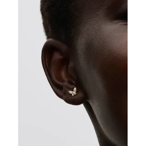 Photo présentant l’intégralité de la Pandora Clous D'Oreilles Papillon Métal Doré À L'Or 14 Carats