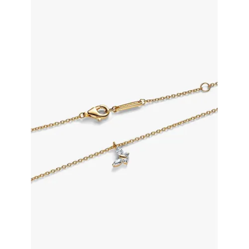 PANDORA COLLIER À PENDENTIF PAPILLON MÉTAL DORÉ À L'OR 14 CARATS