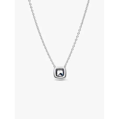 Photo présentant l’intégralité de la Pandora Collier Pendentif Halo Scintillant Argent Massif