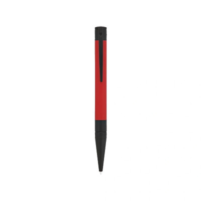 Photo montrant l'intégralité du stylo S.T. Dupont Stylo Bille D‑Initial Animation Rouge Mat