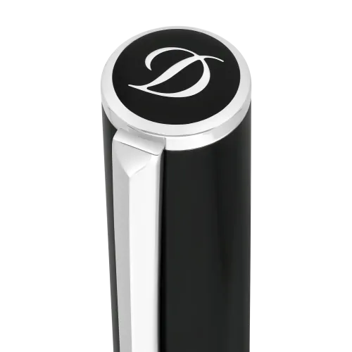 Photo montrant l'intégralité du stylo S.T. Dupont Stylo Initial Roller Argenté