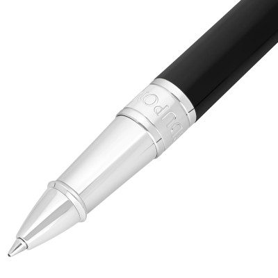 Zoom détaillé sur la pointe du stylo S.T. Dupont Stylo Initial Roller Argenté