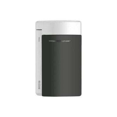 Photo montrant l’intégralité du S.T. Dupont briquet Minijet noir mat