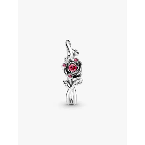 Image montrant la totalité de la Pandora Bague Disney La Belle Et La Bête Rose Argent Massif