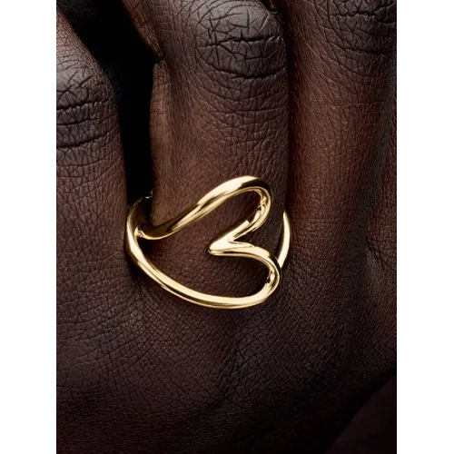 PANDORA BAGUE CŒUR DE FORME ORGANIQUE MÉTAL DORÉ À L'OR 14 CARATS MÉTAL DORÉ À L'OR 14 CARATS