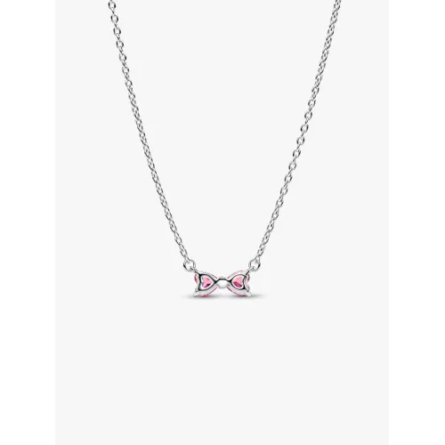 Photo présentant l’intégralité de la Collier à Pendentif Nœud Rose