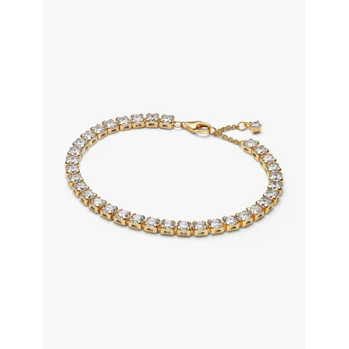 Photo présentant l’intégralité de la Bracelet Rivière Audacieux Scintillant Doré Métal Doré À L’Or 14 Carats