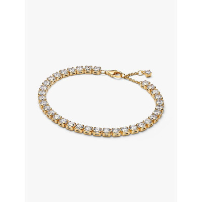 Photo présentant l’intégralité de la Bracelet Rivière Audacieux Scintillant Doré Métal Doré À L’Or 14 Carats