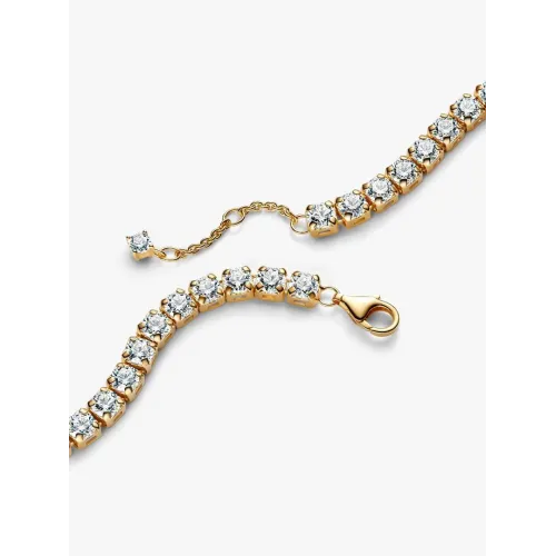 Photo présentant l’intégralité de la Bracelet Rivière Audacieux Scintillant Doré Métal Doré À L’Or 14 Carats