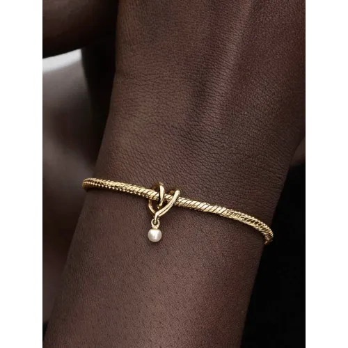 Photo présentant l’intégralité de la Pandora Charm Cœur Enveloppant Doré