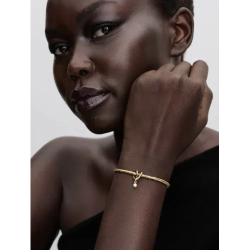 Photo présentant l’intégralité de la Pandora Charm Cœur Enveloppant Doré