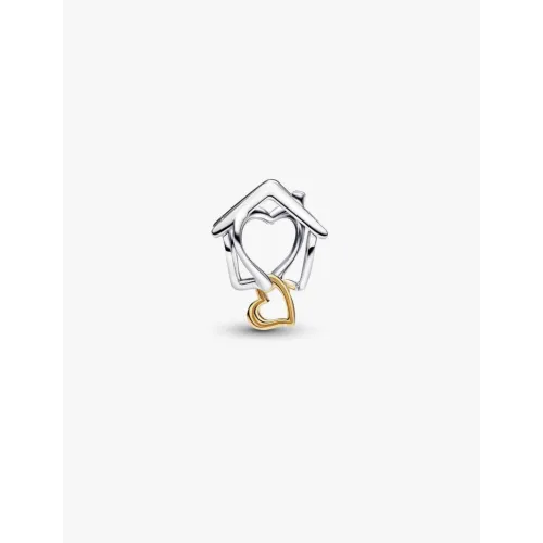 Photo présentant l’intégralité de la Pandora Charm Maison et Cœur
