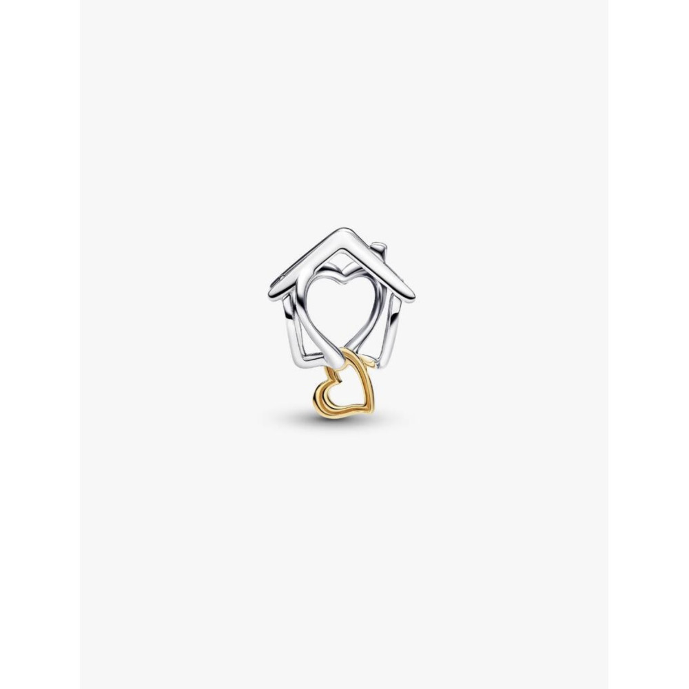 Photo présentant l’intégralité de la Pandora Charm Maison et Cœur