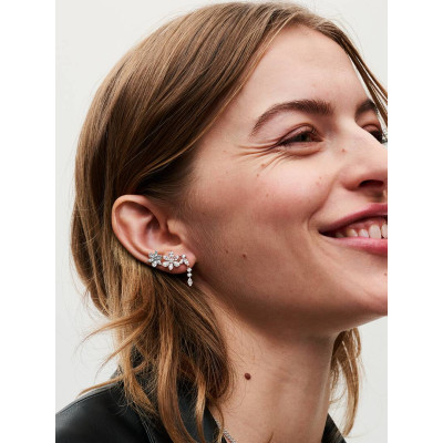 Vue Clous d’Oreilles Herbier Scintillant sur un mannequin