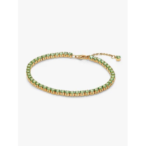 Photo présentant l’intégralité de la Bracelet Rivière Vert Scintillant