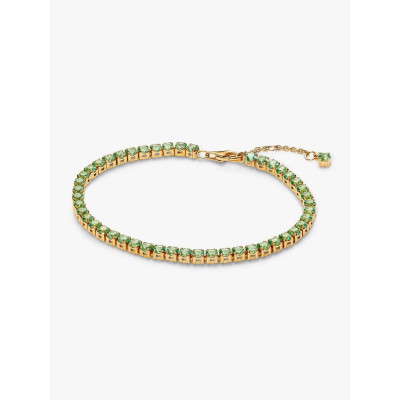 Photo présentant l’intégralité de la Bracelet Rivière Vert Scintillant