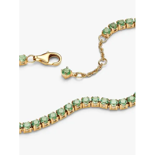 Photo présentant l’intégralité de la Bracelet Rivière Vert Scintillant