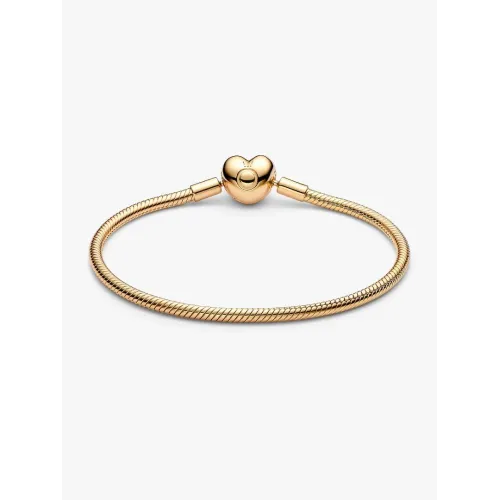 Photo présentant l’intégralité de la Bracelet Maille Serpent Fermoir Cœur Pandora Moments