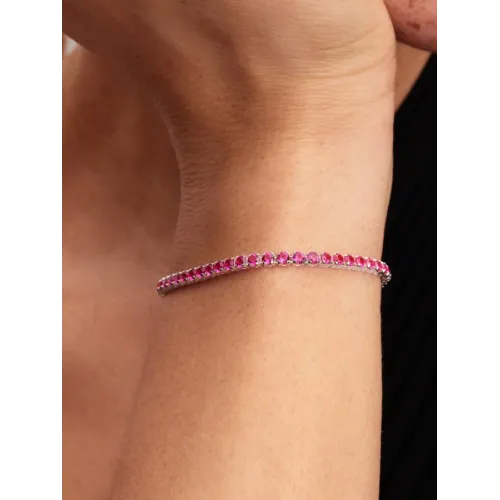 Photo présentant l’intégralité de la Bracelet Rivière Rose Scintillant
