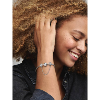 PANDORA CHARM CLIP CHAÎNE DE CONFORT SIGNATURE PANDORA