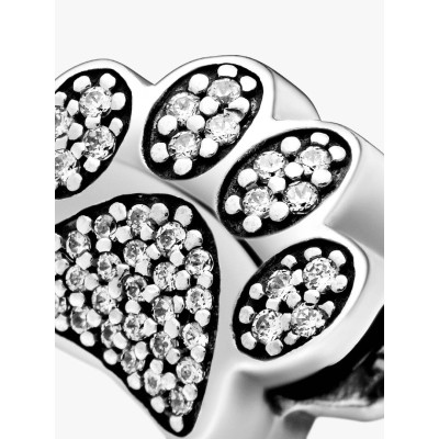 Gros plan de la Charm Empreinte de Patte Scintillant