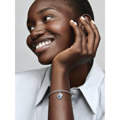 PANDORA CHARM PENDANT DOUBLE PAPILLON BLEU & CITATION