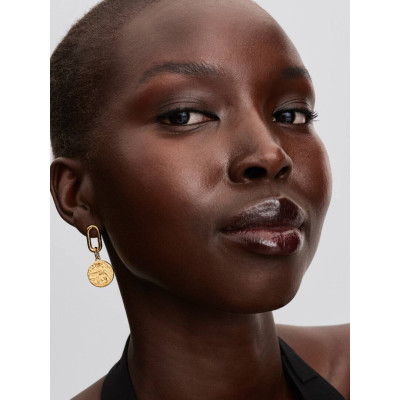 Vue Charm Médaillon Hirondelle sur un mannequin